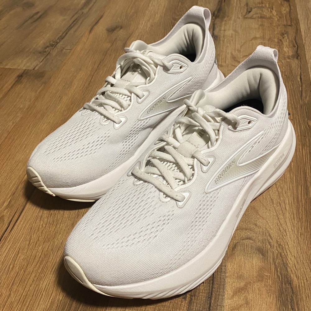 Brooks Glycerin 22 Womens Running Shoes White 1204341B151 Size 9.5
